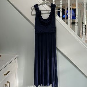 Lilly Pulitzer navy cotton maxi dress